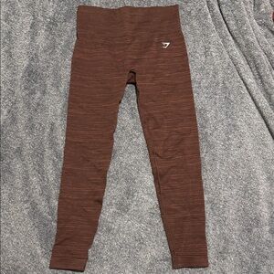 Gymshark Adapt Marl Seamless Leggings - Archive Brown/Cherry Brown